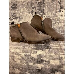 Pikolinos Women Rustic Ordino Boho Ankle Boots Suede Softcore Gray Size 39 8.5